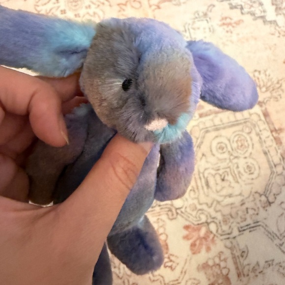 Jellycat Korea Exclusive Zedihop Luxe Bunny Multicolor Space Plush bag charm - Picture 4 of 6